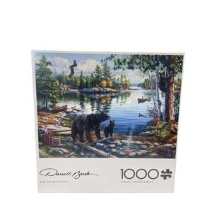Buffalo Games Jigsaw Puzzle Unisex 1000pc Blue Sky Reflection Darrell Bush Bear